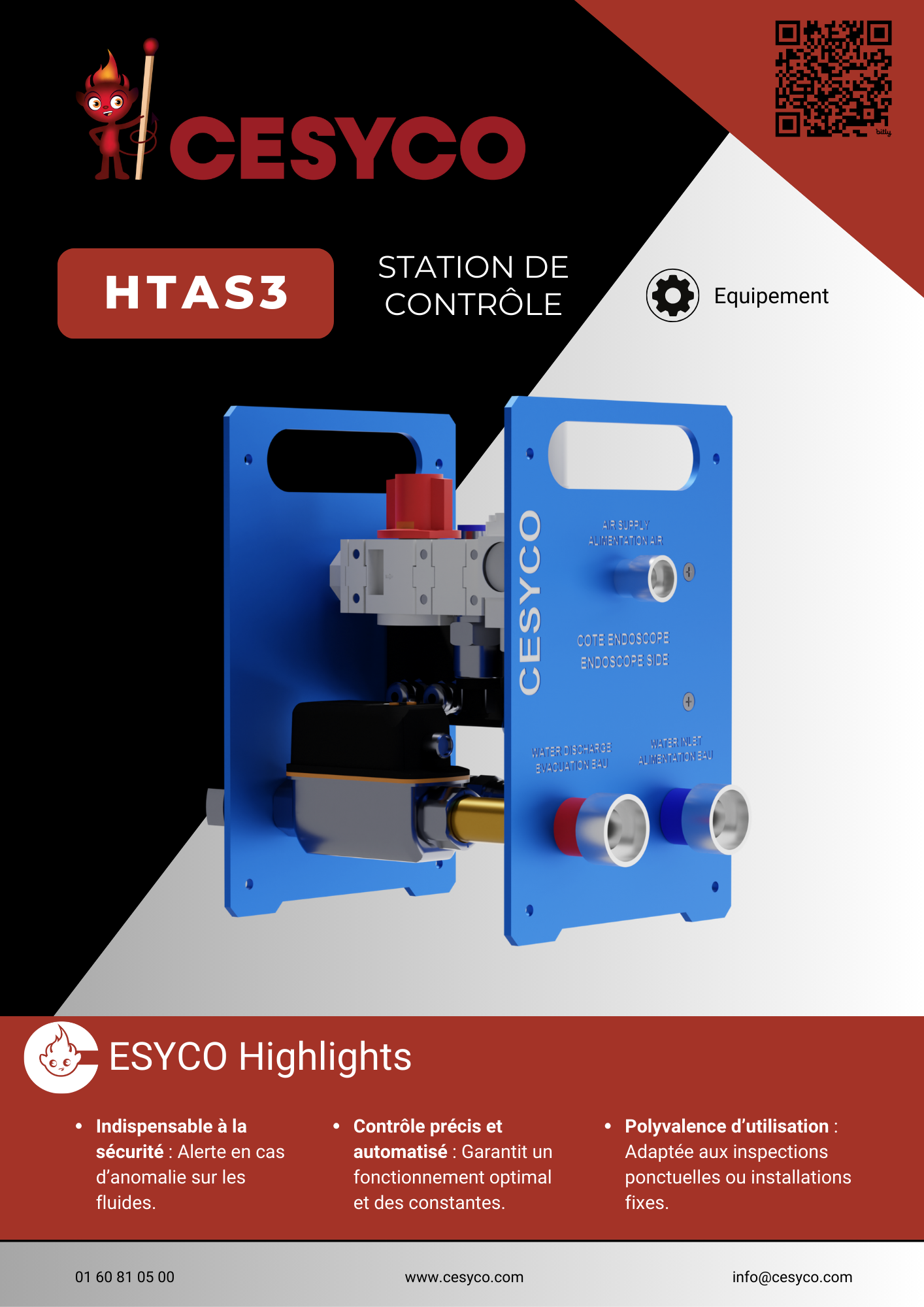 Station de sécurité Cesyco pour endoscopie industrielle